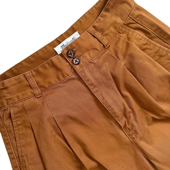 Madewell Wide Leg Pleated Pants 2 - Picture 4 of 8